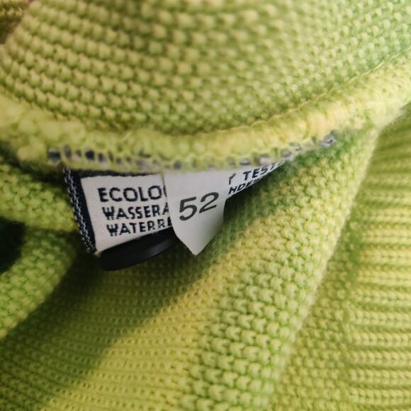 Green Coast Yachting Outfits Sweater Water Repellant Wool Size 52 Luxury Italy - Picture 13 of 14